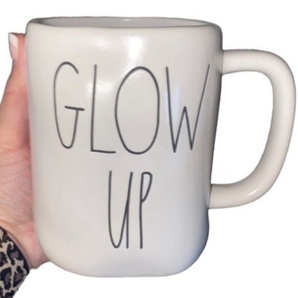 Rae Dunn GLOW UP white mug - Picture 3 of 3